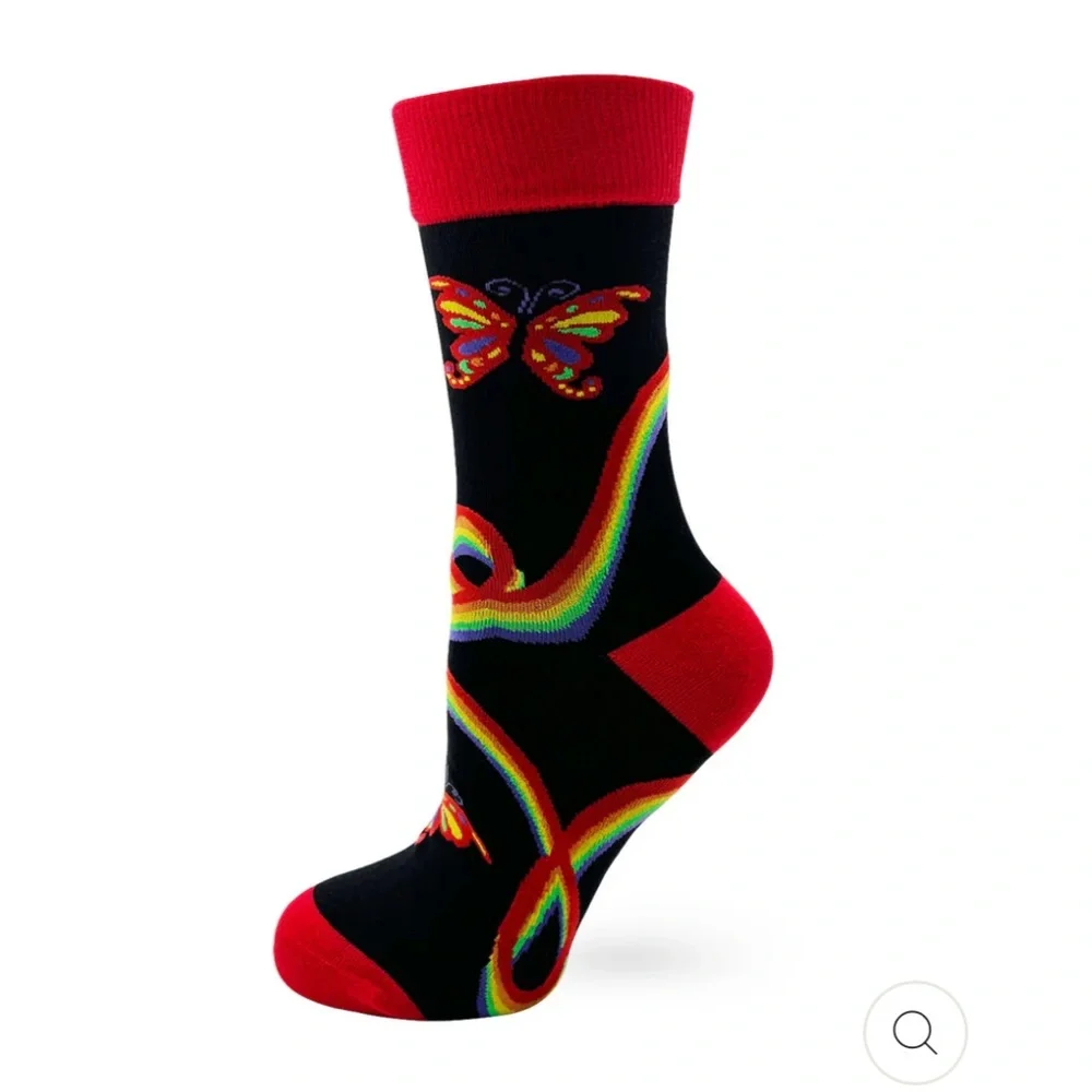 Women's Colorful Crew Socks - Picture 3 of 4
